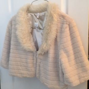 Faux Fur Shrug/Jacket  NWT